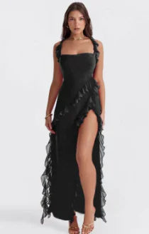 sleeveless maxi evening gown